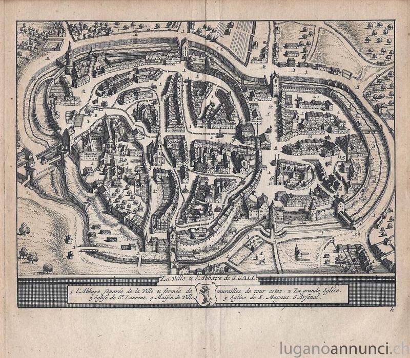 La Ville & L'Abbaye de S.GALL - 1714 - cm 17,5 x 15,5 Folio LaVilleLAbbayedeSGALL1714cm175x155Folio.jpg La Ville & L'Abbaye de S.GALL - 1714 - cm 17,5 x 15,5 Folio LaVilleLAbbayedeSGALL1714cm175x155Folio.jpg