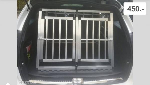 Box doppio per trasporto cani per auto NUOVO 449995a.jpg Box doppio per trasporto cani per auto NUOVO 449995a.jpg