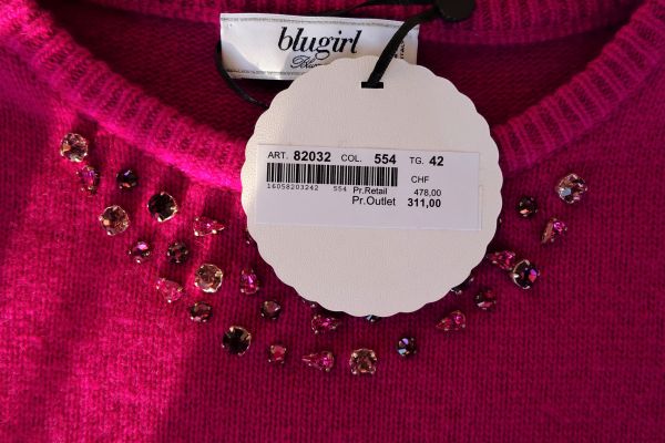 BLUMARINE (Blugirl) maglione bello e morbido splendida composizione di tessuto: blumarineblugirlmaglionebelloe-67f57de25d14d.jpg