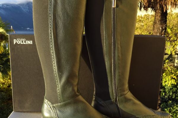 POLLINI ORIGINAL! NEW! leather boots size 40 color forest pollinioriginalnewleatherboots-64fe29f457d29.jpg